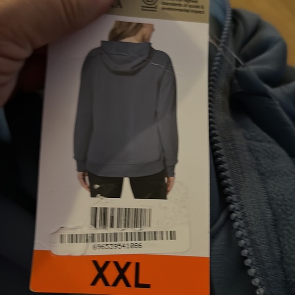 Mondetta Performance Full Zip Hoodie, slate blue color, size XXL - Picture 10 of 11